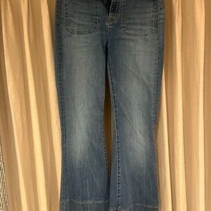 Veronica Beard Light Blue Flare Jeans